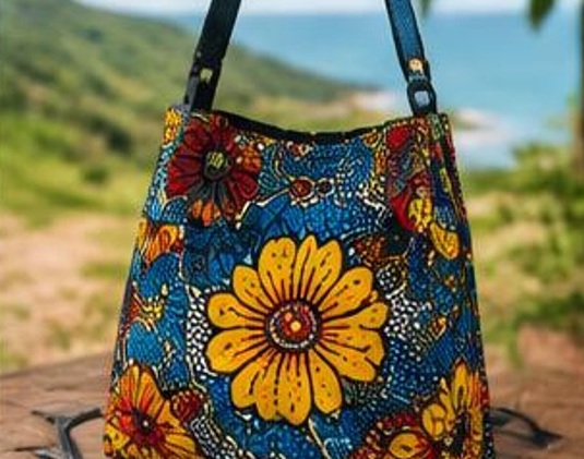 Costura de bolsas de capulana